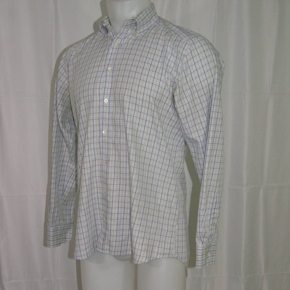 Etro Blue Plaid OCBD Size 40 Neck Size 15 - Picture 4 of 8